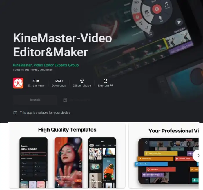 KineMaster Video Editor-Maker - video Banane wala app