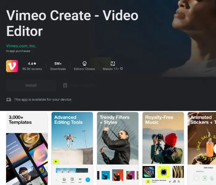 Video Banane Wala App - Vimeo Create - Video Editor