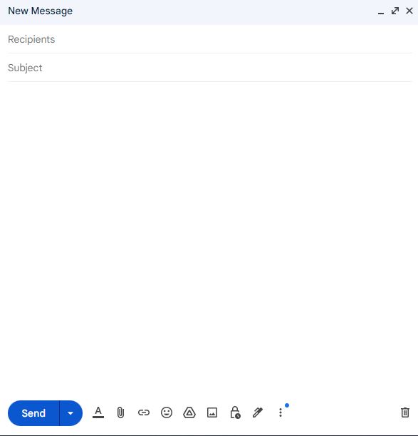 gmail me compose aur email draft options