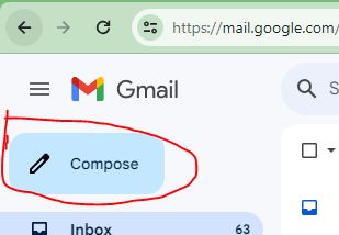 Gmail me mail compose